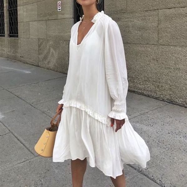 casual dresses fashion ruffle midi dress women's summer sundress zanzea puff sleeve patchwoek vestidos female v neck robe plus size 5xl, Black;gray
casual dresses fashion ruffle midi dress women's summer sundress zanzea puff sleeve patchwoek vestidos female v neck robe plus size 5xl, Black;gray