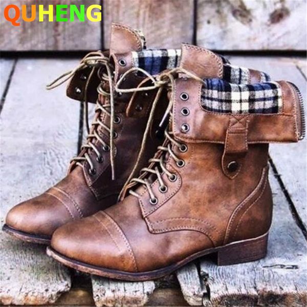 retro flat women leather boots fashion cross-tied strap platform female boots gladiator zapatos de mujer 2020 sell, Black 
retro flat women leather boots fashion cross-tied strap platform female boots gladiator zapatos de mujer 2020 sell, Black