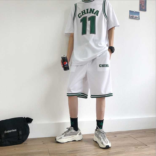 summer 2020 new men's sports suit fashion brand short sleeve t-shirt ins capris trend versatile basketball clothes, Gray
summer 2020 new men's sports suit fashion brand short sleeve t-shirt ins capris trend versatile basketball clothes, Gray