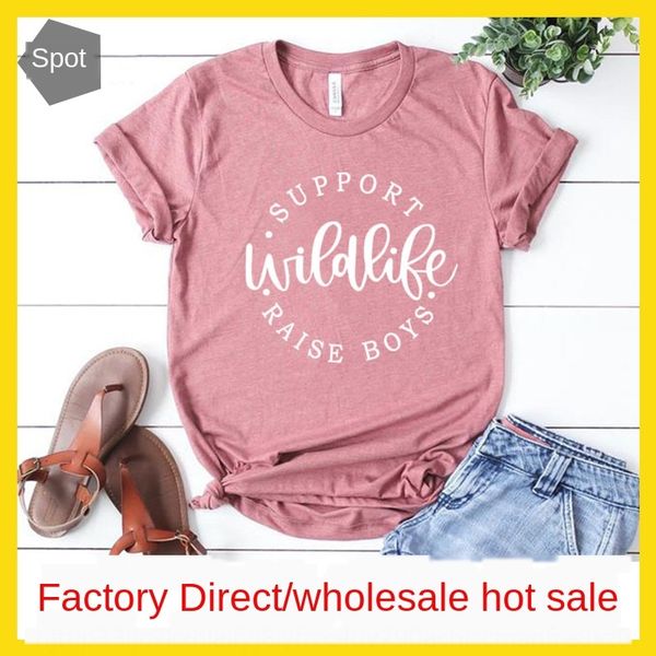 support wildife raise boys women's letter short sleeve support wildife raise t-shirt boys women's letter short sleeve t-shirt, White
support wildife raise boys women's letter short sleeve support wildife raise t-shirt boys women's letter short sleeve t-shirt, White