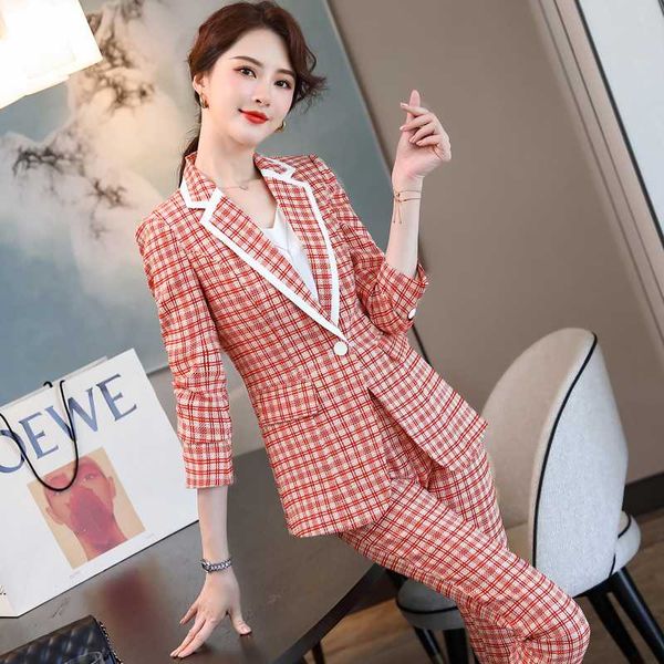 women's suits & blazers s-5xl pink green plaid women pant female formal elegant autumn suit jacket and blazer clothing pants 2 pieces s, White;black
women's suits & blazers s-5xl pink green plaid women pant female formal elegant autumn suit jacket and blazer clothing pants 2 pieces s, White;black