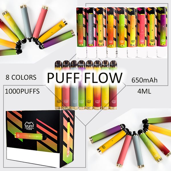 Newest Puff Flow Disposable Device Pods 4ml Starter Kits Pre-Filled 1000Puffs Oil Carts 650MAH Vape Pens Empty E Cigarettes
Newest Puff Flow Disposable Device Pods 4ml Starter Kits Pre-Filled 1000Puffs Oil Carts 650MAH Vape Pens Empty E Cigarettes