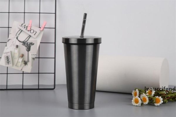 17oz stainless steel water tumbler double wall vacuum insulated drinking cup portable coffee glasses with straw a02
17oz stainless steel water tumbler double wall vacuum insulated drinking cup portable coffee glasses with straw a02