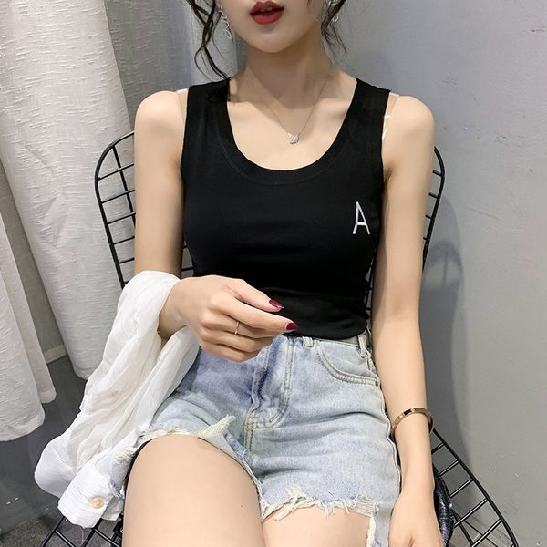 new korean style letter embroidery camisole women's sleeveless t-shirt slim vest embroidered vest inside breathable base top, Camo
new korean style letter embroidery camisole women's sleeveless t-shirt slim vest embroidered vest inside breathable base top, Camo