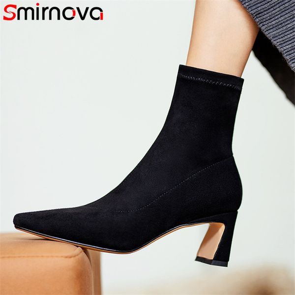 smirnova 2020 black new arrive ankle boots women slip on 6cm high heel shoes classic simple office dress shoes ladies
smirnova 2020 black new arrive ankle boots women slip on 6cm high heel shoes classic simple office dress shoes ladies