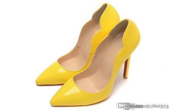 yellow heel wave with spikes red bottom high heels women shoes 12cm high heel ladies female shoes low footwear pumps wedding shoes, Black
yellow heel wave with spikes red bottom high heels women shoes 12cm high heel ladies female shoes low footwear pumps wedding shoes, Black