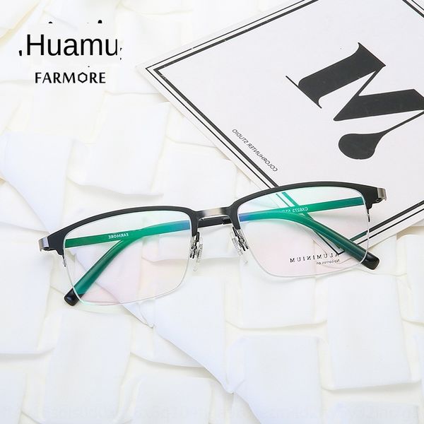 huamu new style fashionable men's net red half-frame plain glasses metal glasses frame 6273, Silver
huamu new style fashionable men's net red half-frame plain glasses metal glasses frame 6273, Silver