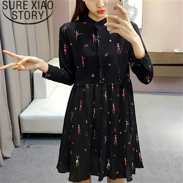 fashion woman dresses 2020 spring long sleeve print chiffon dress women plus size empire button pleated women dress 2186 50, Black;gray
fashion woman dresses 2020 spring long sleeve print chiffon dress women plus size empire button pleated women dress 2186 50, Black;gray