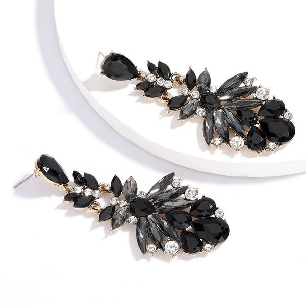 fashion style exaggerated multi-layer alloy rhinestone glass diamond diamond earrings women's super flash full diamond earrings cold wi, Golden
fashion style exaggerated multi-layer alloy rhinestone glass diamond diamond earrings women's super flash full diamond earrings cold wi, Golden