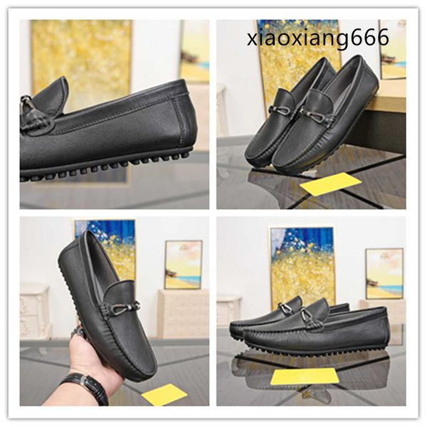 2020 new men's pedal casual series peas shoes imported full leather high-end quality classic fashion all-match11, Black
2020 new men's pedal casual series peas shoes imported full leather high-end quality classic fashion all-match11, Black