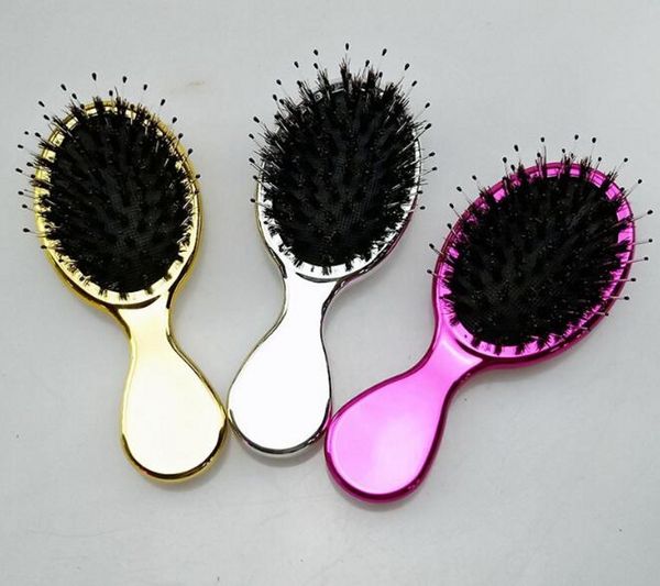 mini electroplated bristle comb antistatic air cushion airbag smooth hair massage combs brush, Silver
mini electroplated bristle comb antistatic air cushion airbag smooth hair massage combs brush, Silver