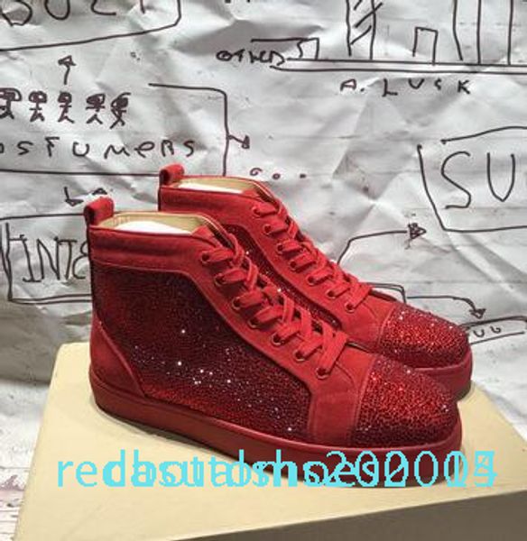 designer mens red bottom sneakers slip-on roller boat mens women suede spike crystal leather shoes kanye platform sport sneaker g8 c14, Black
designer mens red bottom sneakers slip-on roller boat mens women suede spike crystal leather shoes kanye platform sport sneaker g8 c14, Black