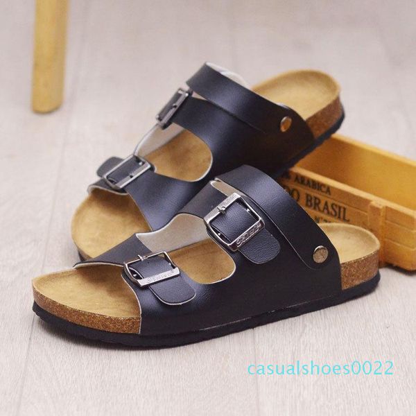 new summer beach cork slippers sandals casual double buckle clogs sandalias women men slip on flip flops flats shoes c22, Black
new summer beach cork slippers sandals casual double buckle clogs sandalias women men slip on flip flops flats shoes c22, Black