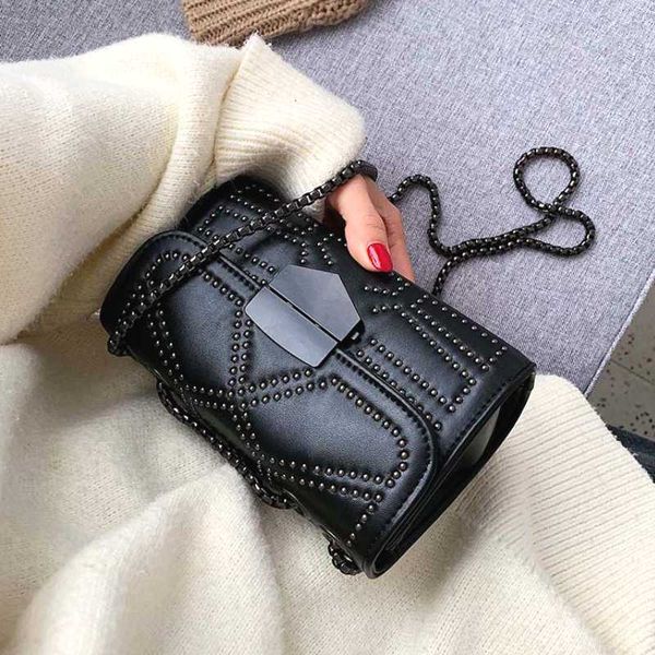 women polygon small pu leather crossbody bags 2020 rivets shoulder messenger bag female travel handbags chain cross body bag
women polygon small pu leather crossbody bags 2020 rivets shoulder messenger bag female travel handbags chain cross body bag