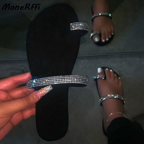 slippers crystal flip flops women bling flats silver sandals roman beach shoes summer ladies diamonds, Black
slippers crystal flip flops women bling flats silver sandals roman beach shoes summer ladies diamonds, Black