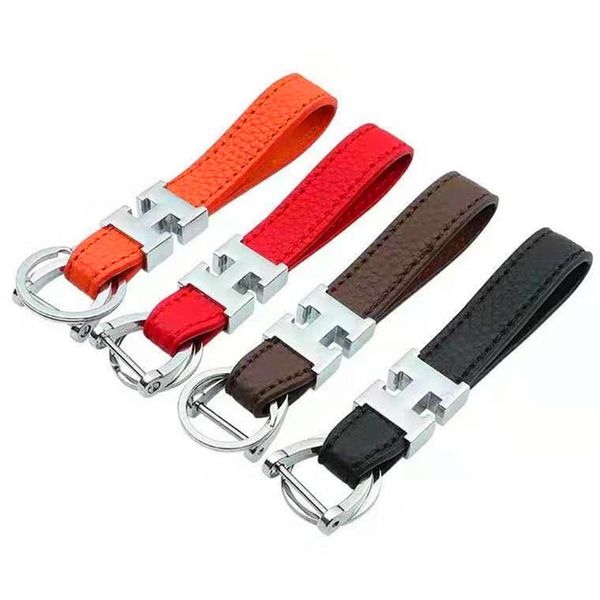 fashion key chain men's and women's leather stainless steel key chain platinum key chain with 12 colors 1pc, Silver 
fashion key chain men's and women's leather stainless steel key chain platinum key chain with 12 colors 1pc, Silver