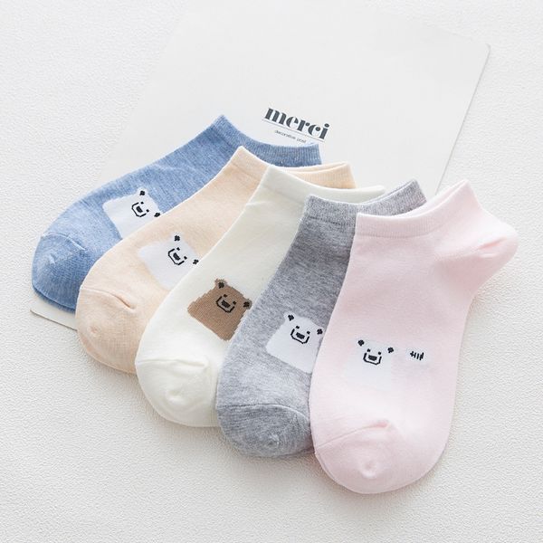 summer women's candy color cartoon lovely bear shallow cotton boat children's boat socks cotton socks, Pink;yellow
summer women's candy color cartoon lovely bear shallow cotton boat children's boat socks cotton socks, Pink;yellow