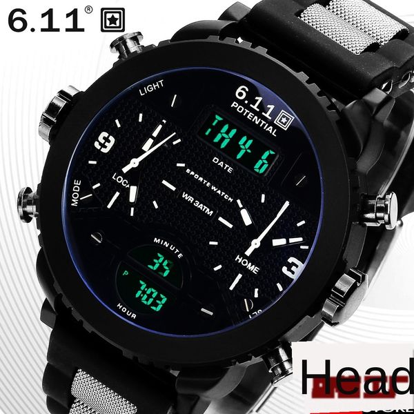 6.11 silicone luminous silicone tape multi-functional three-movement outdoor men's electronic watch sports watch waterproof luminous, Blue
6.11 silicone luminous silicone tape multi-functional three-movement outdoor men's electronic watch sports watch waterproof luminous, Blue
