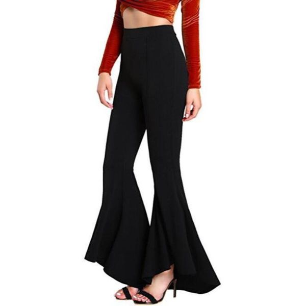 women's pants & capris women solid color elastic high waist wide leg bell-bottom flare trousers summer for casual, Black;white
women's pants & capris women solid color elastic high waist wide leg bell-bottom flare trousers summer for casual, Black;white