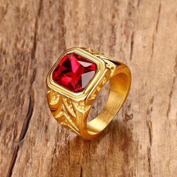 е красный кристалл кубического циркония кольца для мужчин gold tone нержавеющей стали гравировка мужской хип-хоп ювелирных изделий, Silver
е красный кристалл кубического циркония кольца для мужчин gold tone нержавеющей стали гравировка мужской хип-хоп ювелирных изделий, Silver