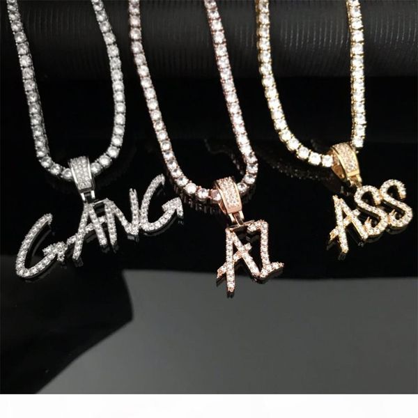 new brush font custom letter name pendant necklace chain gold silver plated bling zirconia men's hip hop jewelry with rope chain
new brush font custom letter name pendant necklace chain gold silver plated bling zirconia men's hip hop jewelry with rope chain