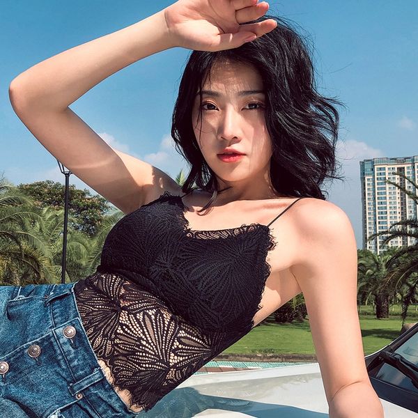 lianxianger 2020 new lace inner women's elegant wind camisole anti-exposure thick pad underwear vest lace vest can be worn outside, White
lianxianger 2020 new lace inner women's elegant wind camisole anti-exposure thick pad underwear vest lace vest can be worn outside, White