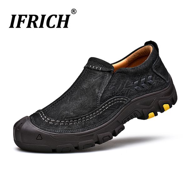 genuine leather shoes man trekking hiking boots slip on mountain climbing sneakers cow leather boots men's backpacking shoes
genuine leather shoes man trekking hiking boots slip on mountain climbing sneakers cow leather boots men's backpacking shoes