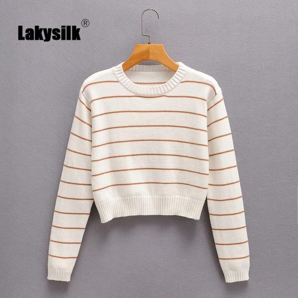 white striped sweaters women brand knitted fashion casual warm short pullovers female long sleeve o-neck autumn winter jumpers, White;black
white striped sweaters women brand knitted fashion casual warm short pullovers female long sleeve o-neck autumn winter jumpers, White;black
