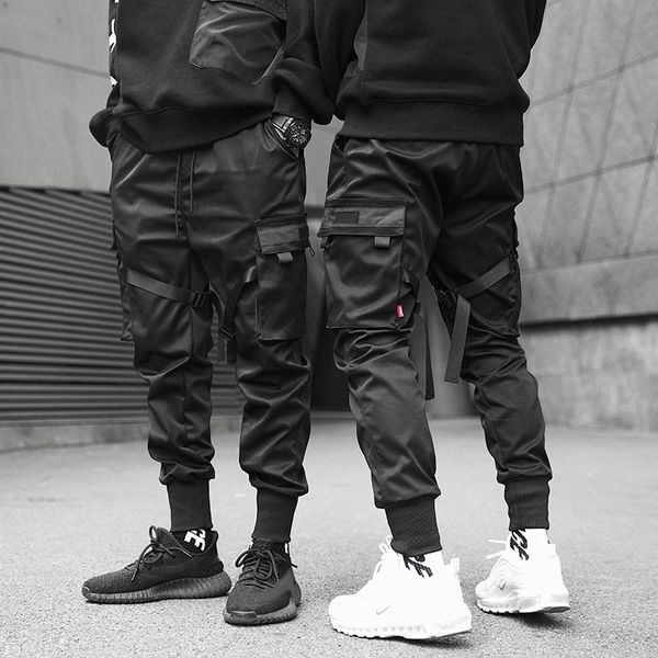 men ribbons color block black pocket cargo pants harem joggers harajuku sweatpant hip hop trousers
men ribbons color block black pocket cargo pants harem joggers harajuku sweatpant hip hop trousers