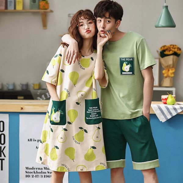 ye0tx couple pajamas summer new cotton short-sleeved men's and home clothes shorts and shorts women's casual cute home clothes two, Black;brown
ye0tx couple pajamas summer new cotton short-sleeved men's and home clothes shorts and shorts women's casual cute home clothes two, Black;brown