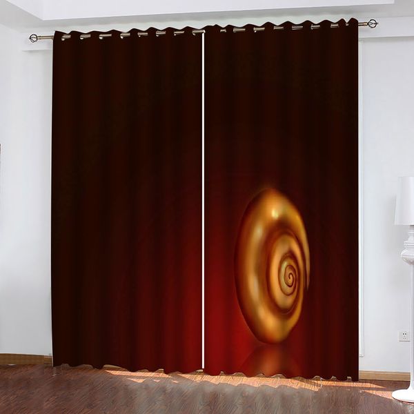 3d window curtain golden snail on red background luxury blackout living room office bedroom customized size
3d window curtain golden snail on red background luxury blackout living room office bedroom customized size