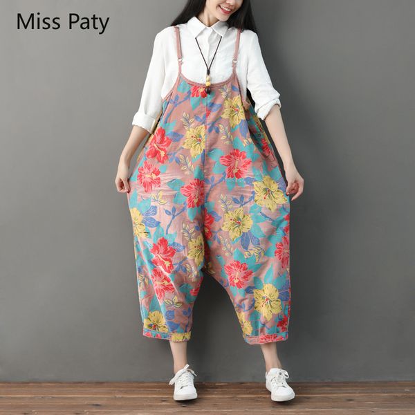 boyfriend jeans for women high waist large printing adjustable sling pants national wind thin nine points drop crotch jumpsuits, Blue
boyfriend jeans for women high waist large printing adjustable sling pants national wind thin nine points drop crotch jumpsuits, Blue