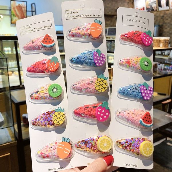 children's fruit color quicksand transparent side clip girl fruit hairpin korean baby bb clip hairpin set, Slivery;white
children's fruit color quicksand transparent side clip girl fruit hairpin korean baby bb clip hairpin set, Slivery;white