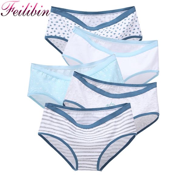 feilibin 5pcs/set women panties soft cotton underwear for girls cute printed lingerie briefs ladies seamless underpants xxl, Black;pink
feilibin 5pcs/set women panties soft cotton underwear for girls cute printed lingerie briefs ladies seamless underpants xxl, Black;pink