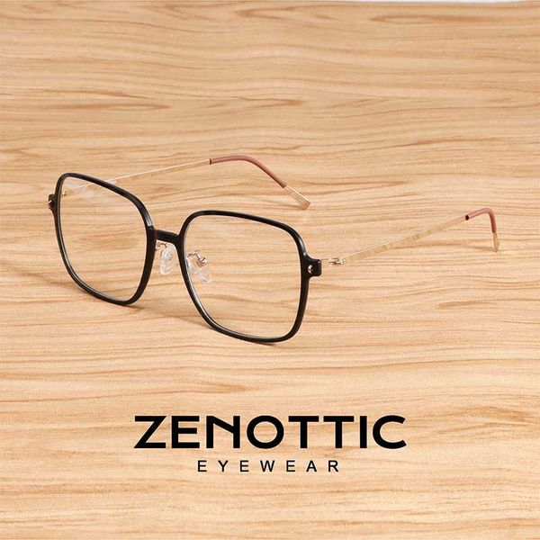 zenottic nylon titanium square big glasses frame for men women's retro ultralight optical prescription myopia eyeglasses frames, Black
zenottic nylon titanium square big glasses frame for men women's retro ultralight optical prescription myopia eyeglasses frames, Black