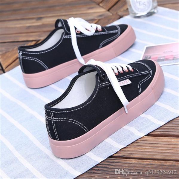 l4dselling womens fashion shoes style ladies flat shoes leather soft soles shoes with box size35-41, Black