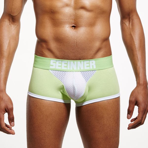men new style crotch mesh joint boxers breathable fashion pure cotton knicker men's boxer underwear, Black;white
men new style crotch mesh joint boxers breathable fashion pure cotton knicker men's boxer underwear, Black;white