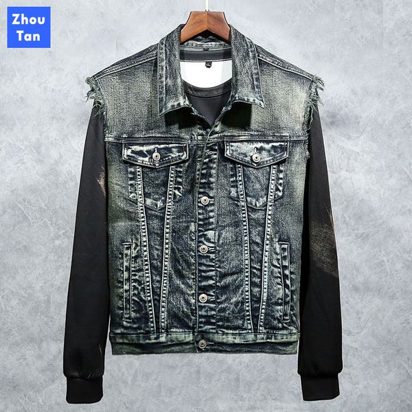 new men's denim vest 2020 fashion almost cotton embroidery printing trendy men's washed blue embroidered eagle denim clothes, Black;white
new men's denim vest 2020 fashion almost cotton embroidery printing trendy men's washed blue embroidered eagle denim clothes, Black;white