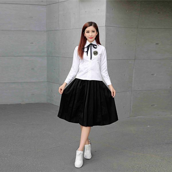 japanese school uniforms for girls class suits white shirt+long skirt jk uniform costumes koran school college clothing for boys
japanese school uniforms for girls class suits white shirt+long skirt jk uniform costumes koran school college clothing for boys