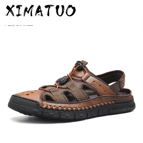 2020 summer genuine leather classic casual men shoes sandals beach comfortable male footwear handmade sandalias, Black
2020 summer genuine leather classic casual men shoes sandals beach comfortable male footwear handmade sandalias, Black