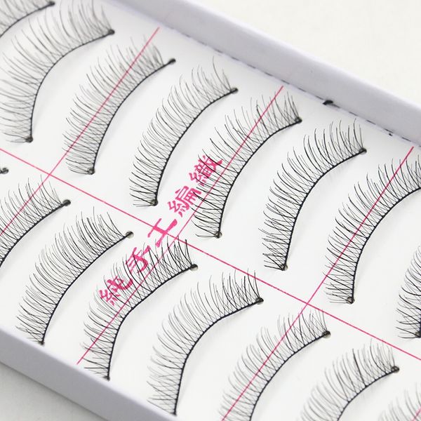 false eyelashes 10 pairs/set natural long handmade fake comfortable soft lashes extension tools makeup supplies
false eyelashes 10 pairs/set natural long handmade fake comfortable soft lashes extension tools makeup supplies
