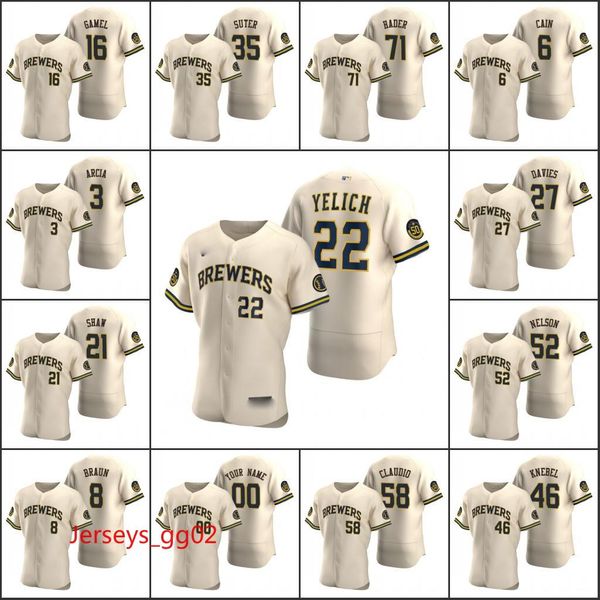 milwaukee brewers #8 ryan braun 52 jimmy nelson 22 christian yelich men women youth custom cream authentic 2020 alternate jersey, Black
milwaukee brewers #8 ryan braun 52 jimmy nelson 22 christian yelich men women youth custom cream authentic 2020 alternate jersey, Black