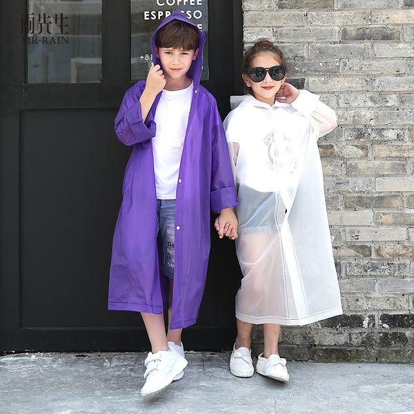 eki4i eva hiking poncho outdoor tourism pupils children eva cloak cloak hiking poncho outdoor tourism pupils raincoat children raincoat rain, Black