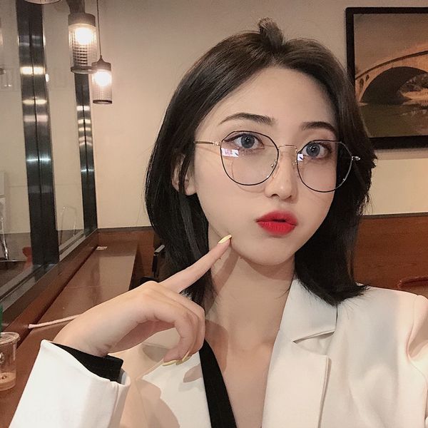 2019 new anti-blue metal frame myopia plain glasses myopia glasses frame 5021, Silver
2019 new anti-blue metal frame myopia plain glasses myopia glasses frame 5021, Silver