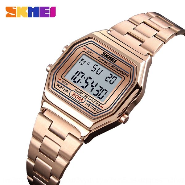 z7ebm fashionable electronic simple fashion luminous multifunctional watch women's stainless steel waterproof light business sports ele, Blue
z7ebm fashionable electronic simple fashion luminous multifunctional watch women's stainless steel waterproof light business sports ele, Blue