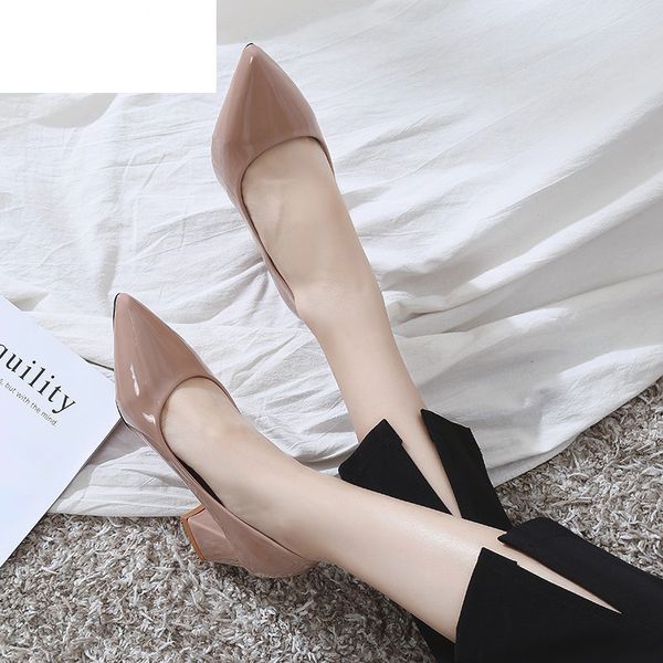 2020 new women's feet glossy pu women designer luxury women shoes prom wedding shoes thin heels pointed toe high heels, Black
2020 new women's feet glossy pu women designer luxury women shoes prom wedding shoes thin heels pointed toe high heels, Black