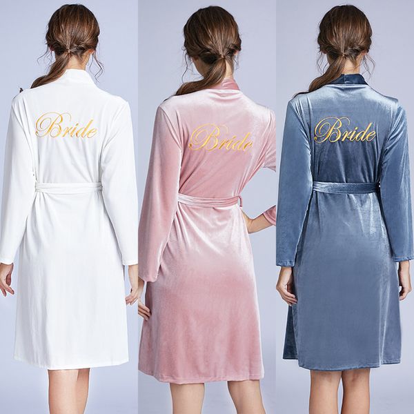 letter of "bride" kimono bride bridesmaide wedding robe nightwear soft autumn winter sleepwear velvet warm nightwear, Black;red
letter of "bride" kimono bride bridesmaide wedding robe nightwear soft autumn winter sleepwear velvet warm nightwear, Black;red