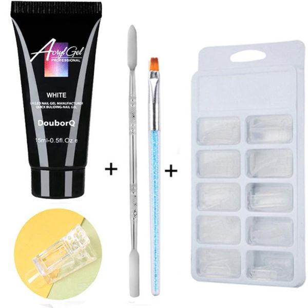 5pcs crystal jelly quick extension uv varnish kit manicure professional nail art semi permanent salon acrylic builder
5pcs crystal jelly quick extension uv varnish kit manicure professional nail art semi permanent salon acrylic builder