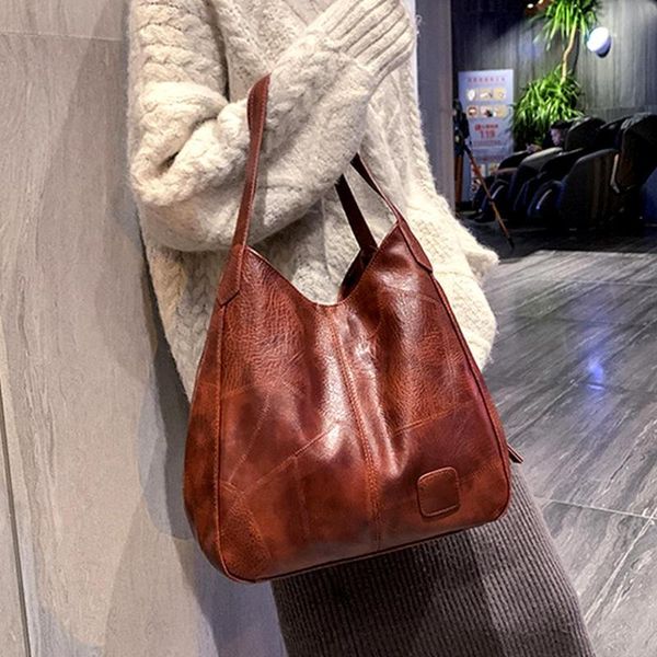 vintage women faux leather large capacity solid color shoulder elegant tote bag handbag 2020 new dropship
vintage women faux leather large capacity solid color shoulder elegant tote bag handbag 2020 new dropship