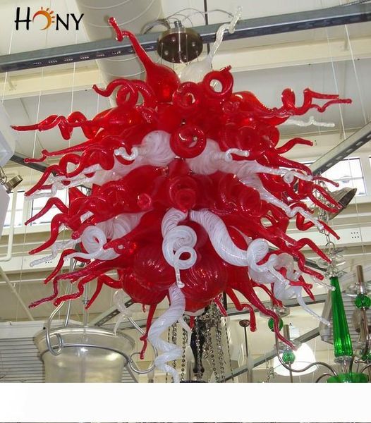 110v 120v 220v 240v ce ul red and white modern crystal chandelier for foyer